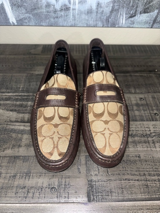 Coach Men's Signature C Logo Loafers SZ 9 - Picture 2 of 12